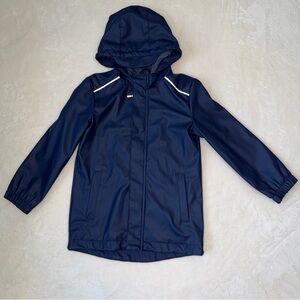 Cat & Jack Navy Blue Zip-Up Rain Coat Jacket 5t
